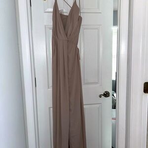 Neutral formal dress